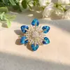 Broche de Flor de Peônia Guofeng Feminino de Alta Qualidade Exquisito Estilo Antigo Primavera e Verão Cheongsam Casaco Chinês Corsage Broche de Casaco Acessórios