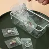 Caja de joyería anti-oxidación, organizador de aretes, tachuelas, collares y pulseras, estuche de joyería portátil, bolsa de almacenamiento transparente, auto-sellante