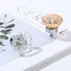 Manija de Cristal Estilo Europeo Lujo Ligero Flor de Margarita para Puerta de Armario, Guardarropa, Cajón de Tocador Spot