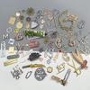 Costurar placas de metal ZHI fábrica atacado letra chapéu artesanato DIY dourado claro roupa LOGO logo pequeno