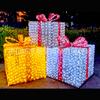 Luzes de Modelagem LED Personalizadas Caixa de Presente Luminosa de Natal Decoração de Árvore de Natal Decoração de Adereços de Cena de Janela de Hotel