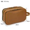 Neceser de Cuero Genuino para Hombres y Mujeres, Cuero Crazy Horse Vintage Bolsa de Cosméticos, Bolsa de Almacenamiento con Forro Impermeable, Neceser