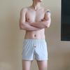 Talla Grande Boxers Moda Hombre Transpirable Pantalones Arloy Rayados Sueltos Pantaloncillos Bóxer Modernos Ropa para Dormir Energética