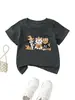 Estación Independiente de Deseos de Amazon Linda Divertida Nueva Ropa de Verano para Niños Tres Gatos Calabaza Cuello Redondo Manga Corta Camiseta