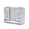 Portapalillos de Pared para Uso Doméstico, Contenedor de Palillos sin Taladro con Drenaje, Caja Gruesa para Guardar Utensilios de Cocina y Cucharas, Gran Capacidad
