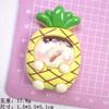 Zhongda Cartão Fruta Flor Irmã Resina Acessórios Creme Cola DIY Headwear Grampo de Cabelo Pingente Geladeira Adesivo Decorativo Lote