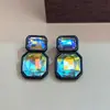 Nuevos Pendientes Geométricos de Diamantes Brillantes Estilo Barroco de Alta Gama 2025 Pendientes Elegantes Retro Accesorios de Combinación Multicolor
