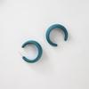 Pendientes de color caramelo, aro circular exagerado, pendientes con personalidad de moda para el verano 2021, pendientes para mujer