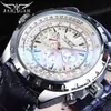 Reloj Mecánico Automático Jaragar Estilo Europeo y Americano para Hombre, Moderno, Casual, Multifuncional, con Cristal Azul