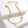 Lote Misto de Pulseiras de Aço Titânio Galvanizado a Vácuo PVD com Acabamento de Luxo, Joias de Aço Inoxidável para Venda Transfronteiriça Que Não Desbotam no Verão, Personalizáveis para Mulheres
