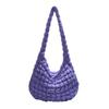 Bolsa Cruzada Chica Estilo Coreano Plegada Nube Nueva Casual Versátil Burbuja Gran Capacidad para Viajar Cruzada al Hombro