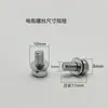 Tornillo de Batería de Coche Eléctrico Niquelado Cabeza Redonda de Cruz Duradero M5M6 Tornillo con Junta Arandela de Resorte 5X8Mm