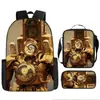 Mochila de Tendencia Transfronteriza Mochila de Puntadas Retro Europea y Americana Bolsa Escolar Bolsa para Primer Grado Cuarto Grado Bolsa