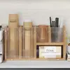 Dispensador de vasos desechables, elegante y multifuncional, para guardar vasos de agua, vasos de café, vasos de té y vasos de papel en un escritorio
