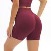 Liquidação Shorts Esportivos Sem Costura de Cintura Alta com Efeito Levanta Bumbum Calças de Yoga Justas e Modernas Calças de Treino de Secagem Rápida para Corrida e Fitness
