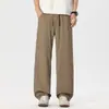 Ropa de Hombre Fengshe / Novedad de Primavera Calle Alta Americana Pierna Ancha Recto Americano Casual Pantalones de Algodón Pantalones Largos