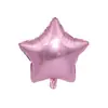 Globo de película de aluminio de estrella de cinco puntas de 18 pulgadas decoración de escena de fiesta de cumpleaños diseño de habitación de boda globo de película de aluminio de placa de luz venta al por mayor