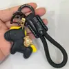 Colgante llavero de cuero Año del Caballo, un práctico regalo de Año Nuevo con temática de caballo zodiacal, un amuleto de la suerte y una correa para teléfono de aleación de zinc