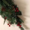 Decoración navideña Hongyu árbol invertido PVC manchado con agujas de pino blanco decoración de frutos rojos colgante fabricantes venta al por mayor