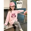 Camiseta básica para niña para primavera y otoño 2026, modelo nuevo, top interior infantil súper estiloso, camiseta de manga larga de algodón puro para niños mayores