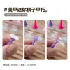 Pieza de Ajedrez Individual Colorida para Práctica de Uñas, Soporte Mini Pequeño para Uñas Ojo de Gato, Soporte de Exhibición Acrílico, Herramienta de Arte para Uñas