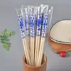 Tigelas plásticas descartáveis, tigelas com padrão azul e branco, tigelas redondas de embalagem estilo pastoral chinês, tigelas de arroz, tigelas de sopa, tigelas duras espessadas