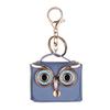 Bolsa para Auriculares con Tachuelas de Imitación de Cuero Transfronteriza, Mini Bolsa para Monedas de Búho, Bolsa con Llavero, Regalo de Vacaciones en Stock