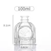 Estilo Ins Escandinavo Foto de Beleza Garrafa de Aromaterapia Garrafa de Vidro Transparente Embossada Artesanato de Vidro para Casa Enfeites Garrafa de Fragrância