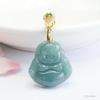Pingente de Buda de Jade Guan Yu Grau Natural Jade Água Azul Colar Transmissão ao Vivo de E-commerce Venda Quente Atacado S4101901