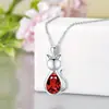 Colar com Pingente de Gato Brilhante Exquisito Personalidade Criativa Gota d'Água Moda Elegante Versátil Novo Presente Comemorativo