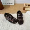 Zapatos Estilo Coreano para Niñas Forrest Gump 2026 Nuevos Zapatos de Entrenamiento Alemanes Retro de Lunares para Niños Doble Hebilla para Bebés Zapatos de Tabla Suela Suave