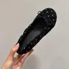 Versão em Couro Macio~Sapatos Femininos Sapatilhas Femininos Outono Novo Estilo Mary Janes Retro Casual Versátil Poá Baixo Corte Sapatos Únicos