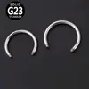 Joyería para perforaciones G23 Barra tipo C Anillo para la nariz Anillo para el labio Reemplazo DIY Barra Accesorios de joyería europeos y americanos Fábrica en stock Venta al por mayor