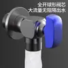Válvula de esfera de abertura total com alta vazão, válvula triângulo para aquecedores a gás de água, vasos sanitários, varandas, válvula de controle de latão doméstica para água quente e fria de 1/2 polegada