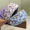 Nueva Diadema Floral Transpirable Fresca de Estilo Coreano para Salidas de Primavera, Accesorio para el Cabello con Corona Alta y Banda Ancha