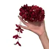 2026 Nuevo Accesorio de Cabello Tradicional Chino Hecho a Mano con Flores Rojas Pasador para el Cabello Hanfu Flor para el Peinado Recogido de Novia Cheongsam para Mujeres