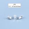 S925 Plata Esterlina Cuentas Espaciadoras Cuentas Cuentas Cuadradas Plata Hecho a Mano Material Plata DIY Adornos de Plata Accesorios de Joyería Tejida