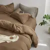 Juego de cama de cuatro piezas de crepé de doble capa de algodón grueso Clase A, juego de tres piezas de la serie Maillard de sábana y funda de edredón de algodón puro