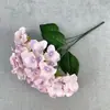 Flor de Hortensia Artificial con 5 Ramas y Pétalos Grandes, Flor de Seda para Boda y Decoración del Hogar, Adorno de Arreglo de Flores Falsas, Disponible en Múltiples Colores