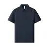 Camisa Polo Sin Costuras de Sensación Helada de Verano 10A Antibacterial Protección Solar Fresca Manga Corta Estilo Unisex