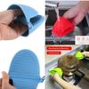 Luvas de Silicone Isolantes de Calor Transfronteiriças, Pegadores de Prato Anti-Escaldamento, Clipes para Assar, Equipamento de Proteção para Forno e Micro-ondas, Resistente a Altas Temperaturas