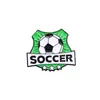 Broche de Futebol da Copa do Mundo Desenho Animado Fofo Liga de Liga de Zinco Gota de Óleo Personalizado Criativo Acessórios para Bolsa Insígnia Esportiva Atacado