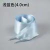 Cadarço de Seda Lin Feng 4.0 Laço de Balé Cadarço Plano Largo Fita Ajuste Furo Largo Sapatos Brancos Branco Preto