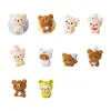 Paisagem em miniatura, criativa e divertida, com um design de urso fofo. DIY Cartoon, peças decorativas adoráveis com um toque de luxo, perfeitas como enfeites únicos para carro ou mesa