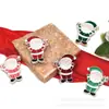 Accesorios de aleación pintados a mano con spray de goteo de aceite transfronterizos Serie de Papá Noel Materiales para joyería hecha a mano con cuentas al por mayor