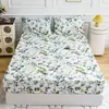 Juego de tres piezas de estilo pastoral para comercio exterior transfronterizo de sábana y funda de almohada para uso doméstico, sábana individual y funda de almohada, pieza individual de ropa de cama
