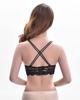 Top de tubo de encaje de verano corto con tirantes de espalda cruzada para belleza sexy push up chaleco estudiante chica de secundaria envuelto pecho interior