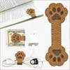 Lindo portalápices magnético con forma de pata de perro, marcapáginas magnético de cuero, lectura, adecuado para hombres y mujeres, regalo, marcapáginas para libro