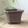 Vaso de Flores Cerâmico Argila Preta Esmaltada Orquídea Ameixa Bambu Crisântemo Vasos para Suculentas Jardinagem Mini Bonsai Alta Temperatura Respirável Areia Roxa