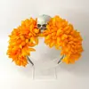 Diadema Europea y Americana Nueva de Flores para Halloween Araña Personalizada Flor Artificial Maquillaje Cosplay Fiesta Accesorios para la Cabeza Venta al por Mayor